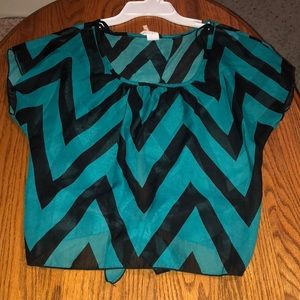 Shear chevron shirt